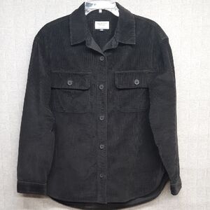 American Eagle Outfitters Black Corduroy Shacket